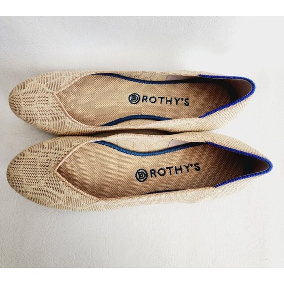 Rothy's The Flat Retired Sahara Gold Giraffe Print Flats size 11 - Picture 2 of 12